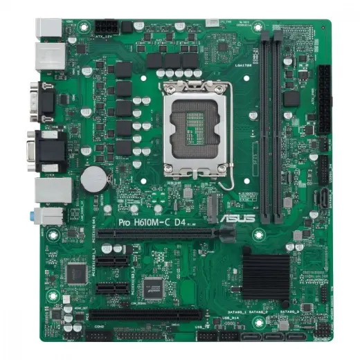 ASUS Mainboard PRO H610M-C D4-CSM - micro ATX - Socket LGA1700 - Intel H610