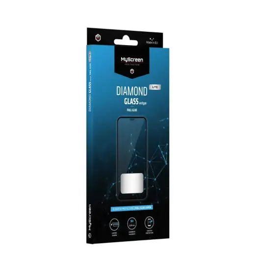 MyScreen LITE Diamond Glass Edge pilnai dengiantis grūdintas stiklas telefonui Samsung Galaxy A25 5G, juodas