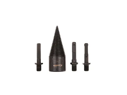 Koka skaldīšanas urbis-svārpsts 42mm + 3 adapteru komplekts