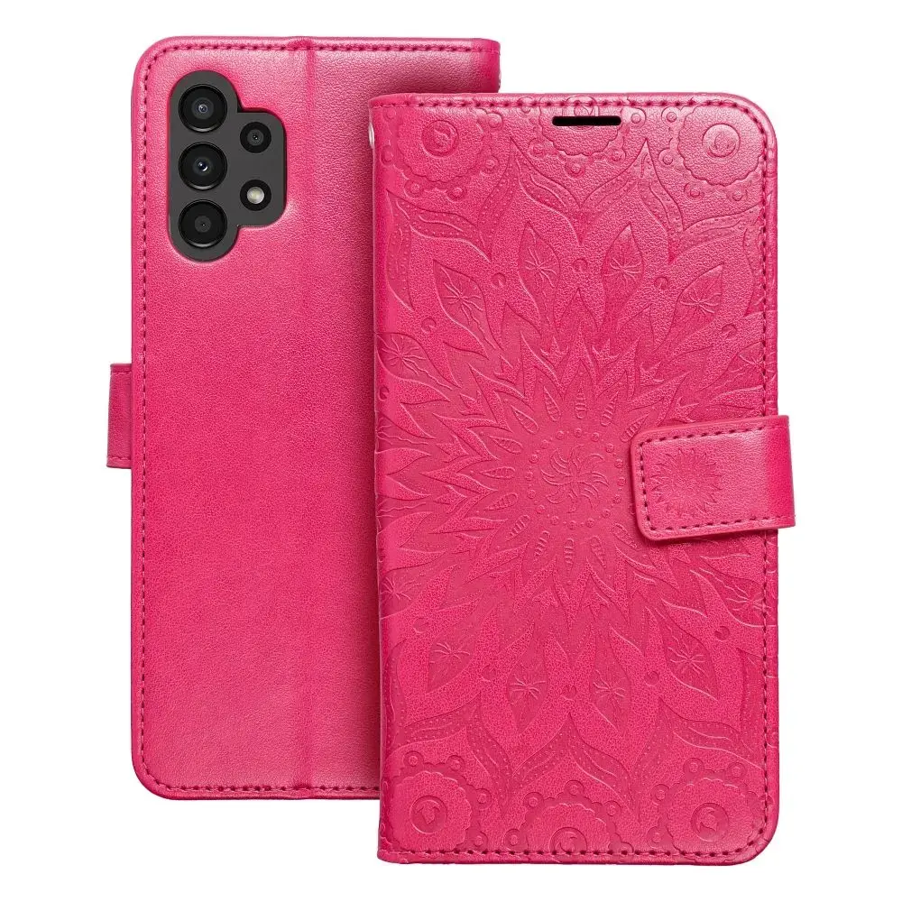 MEZZO mandala grāmatveida maciņš telefonam Samsung Galaxy A13 4G (A135) rozā