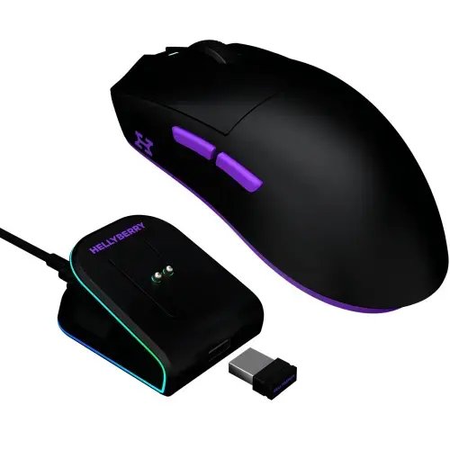 Hellyberry (Powered by Hator) HM47-B 12000dpi Spēļu bezvadu datorpele