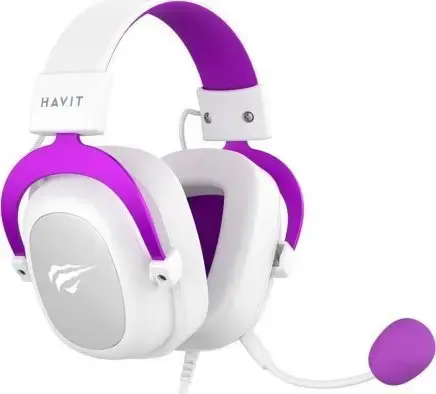 Havit H2002d - gaming headphones  white and purple