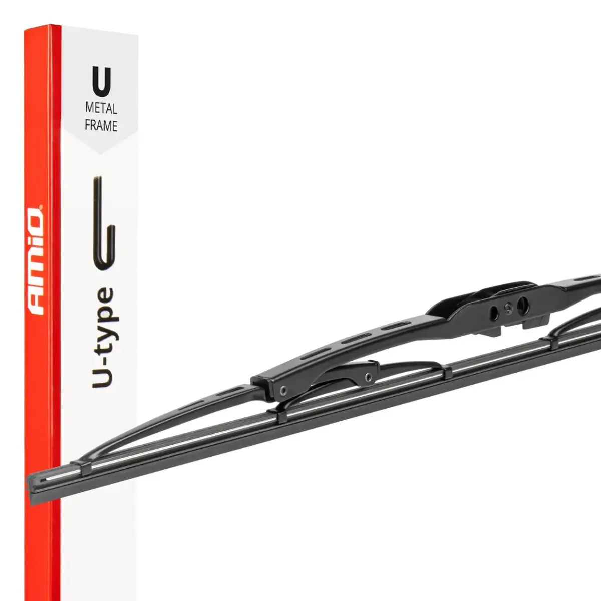Metal Windshield Wiper U-Type, size: 28" 700mm, U-type hook AMIO-04016