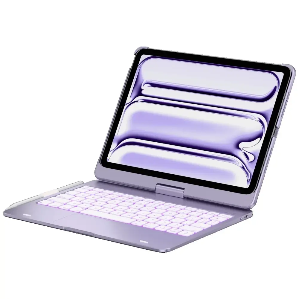 Case Typecase Flexbook Touch with keyboard for iPad Pro 11" M4 2024 / M5 2025 light purple