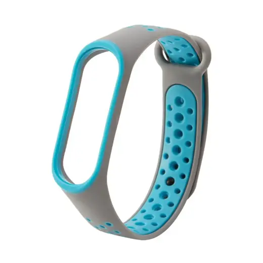 Fusion dots band for Xiaomi Mi Band 3 | Mi Band 4 gray - blue