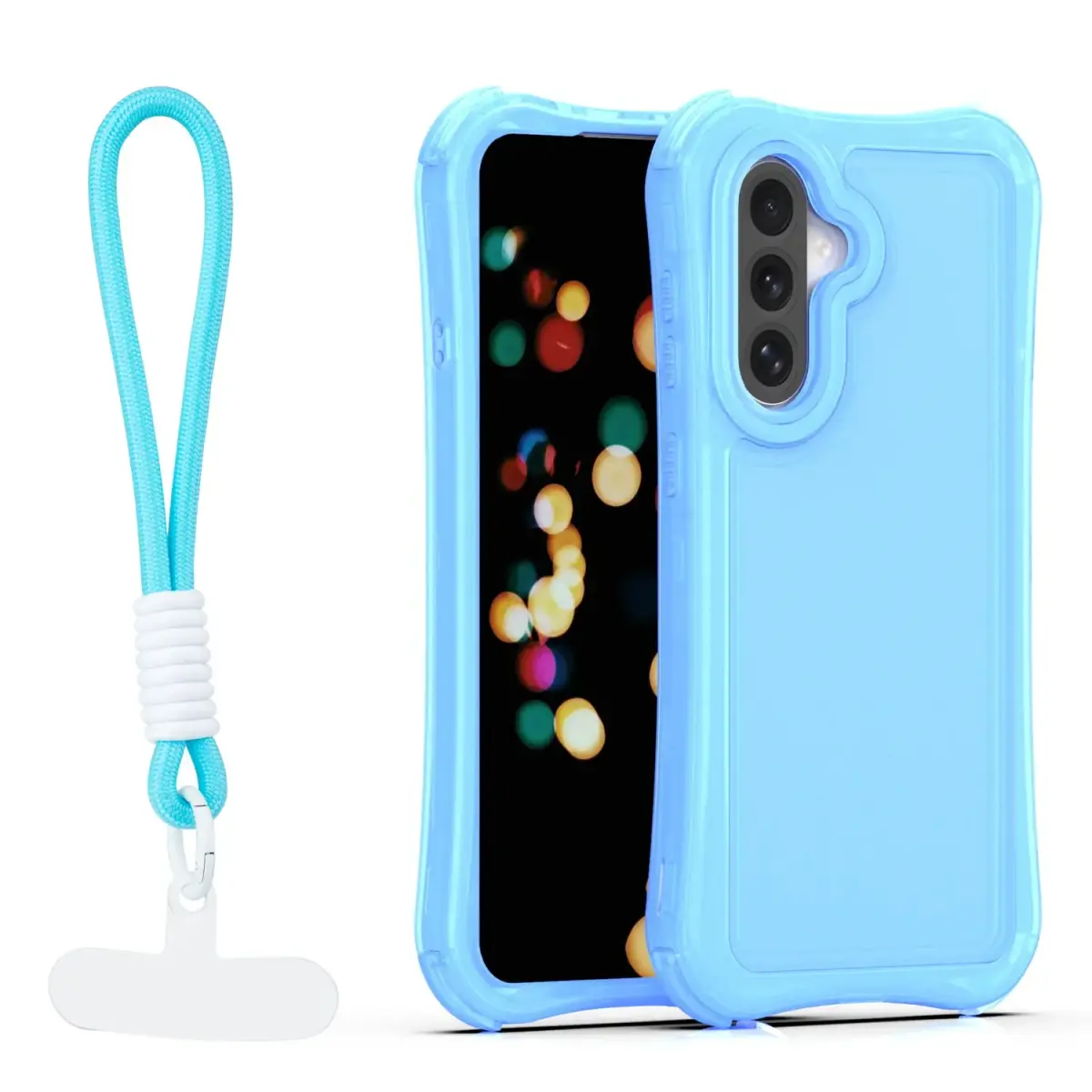 Safepop maciņš ar siksniņu telefonam Samsung Galaxy A36 5G (A366) | A56 (A566) | A37 (A376) zils