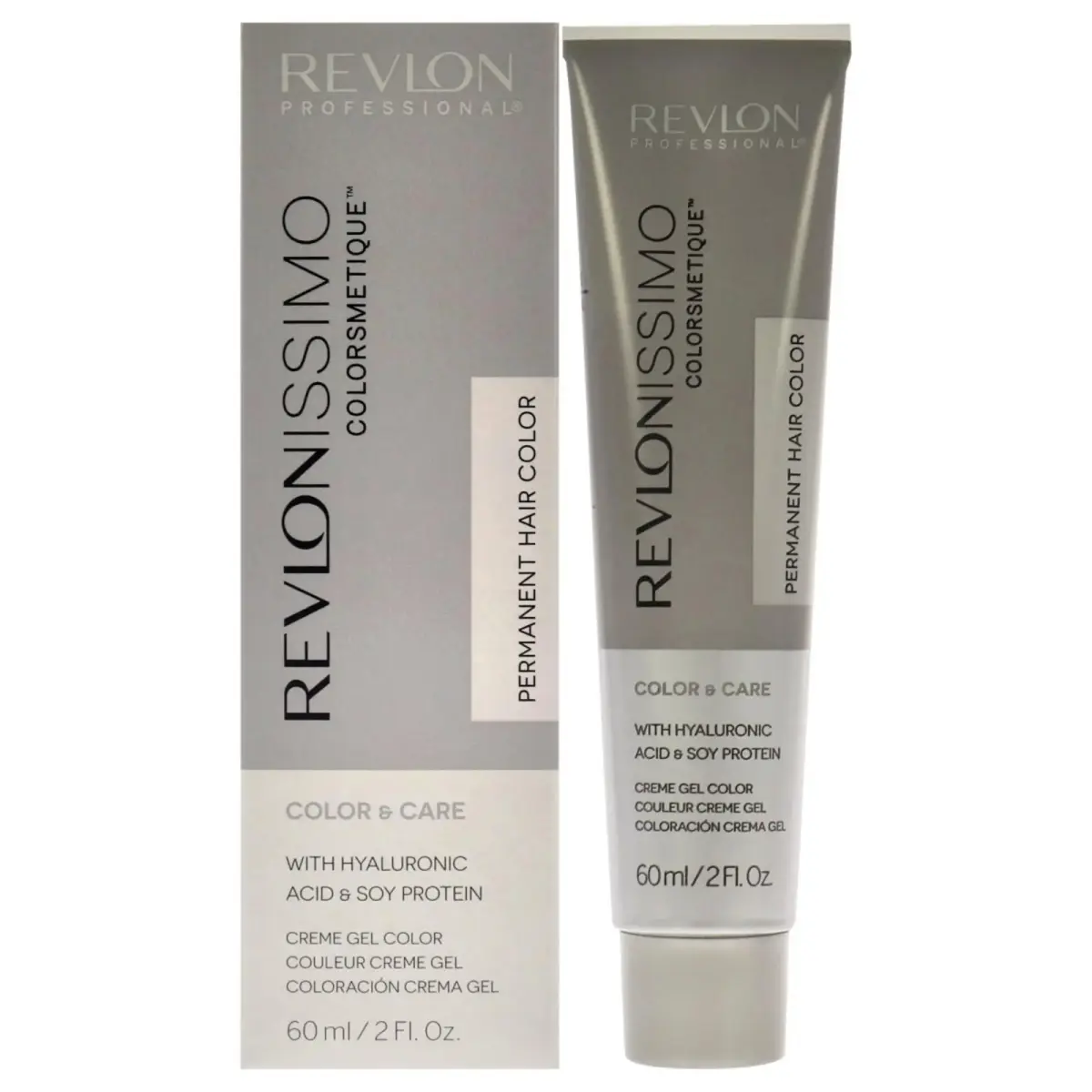 Revlon, Revlonissimo Colorsmetique, Hyaluronic Acid, Permanent Hair Dye, 8.21 Light Iridescent Ash Blonde, 60 ml