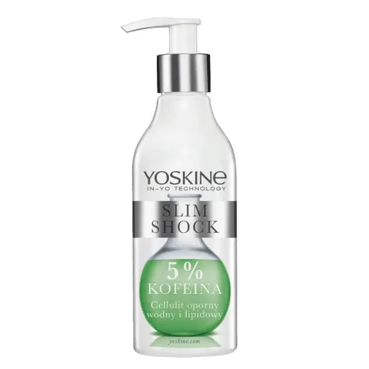 Yoskine, Slim Shock, Caffeine 5%, Anti-Cellulite, Body Cream, Body & Legs, 200 ml