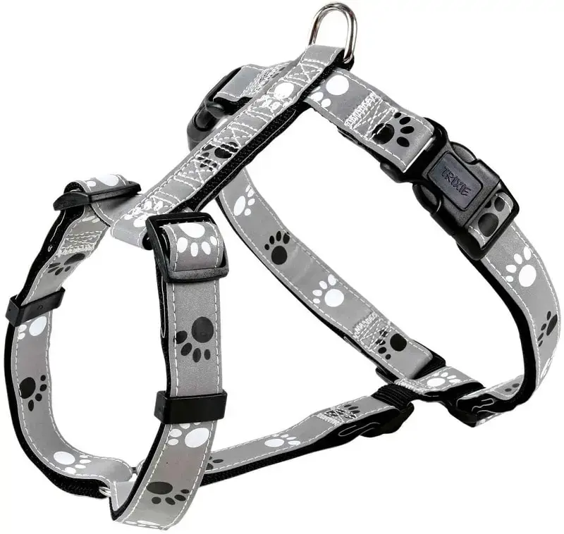 Chest strap : Trixie Silver Reflect H-Harness "S-M", 40-65cm|20mm