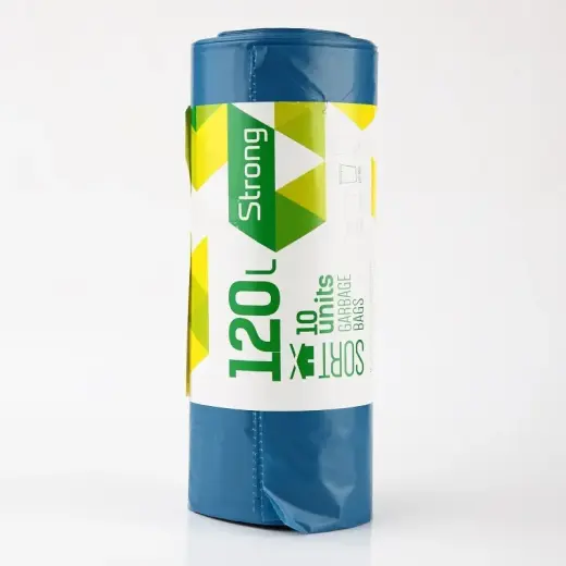 Atkritumu maisi SORTEX, 120l, 35mk, 100x70cm, zili, 10gab