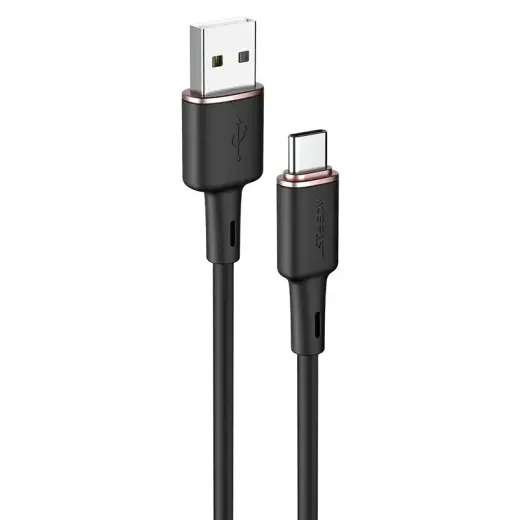 Acefast C2-04 datu pārraides un uzlādes vads | USB-A uz USB-C | 15W | 1.2m | melns