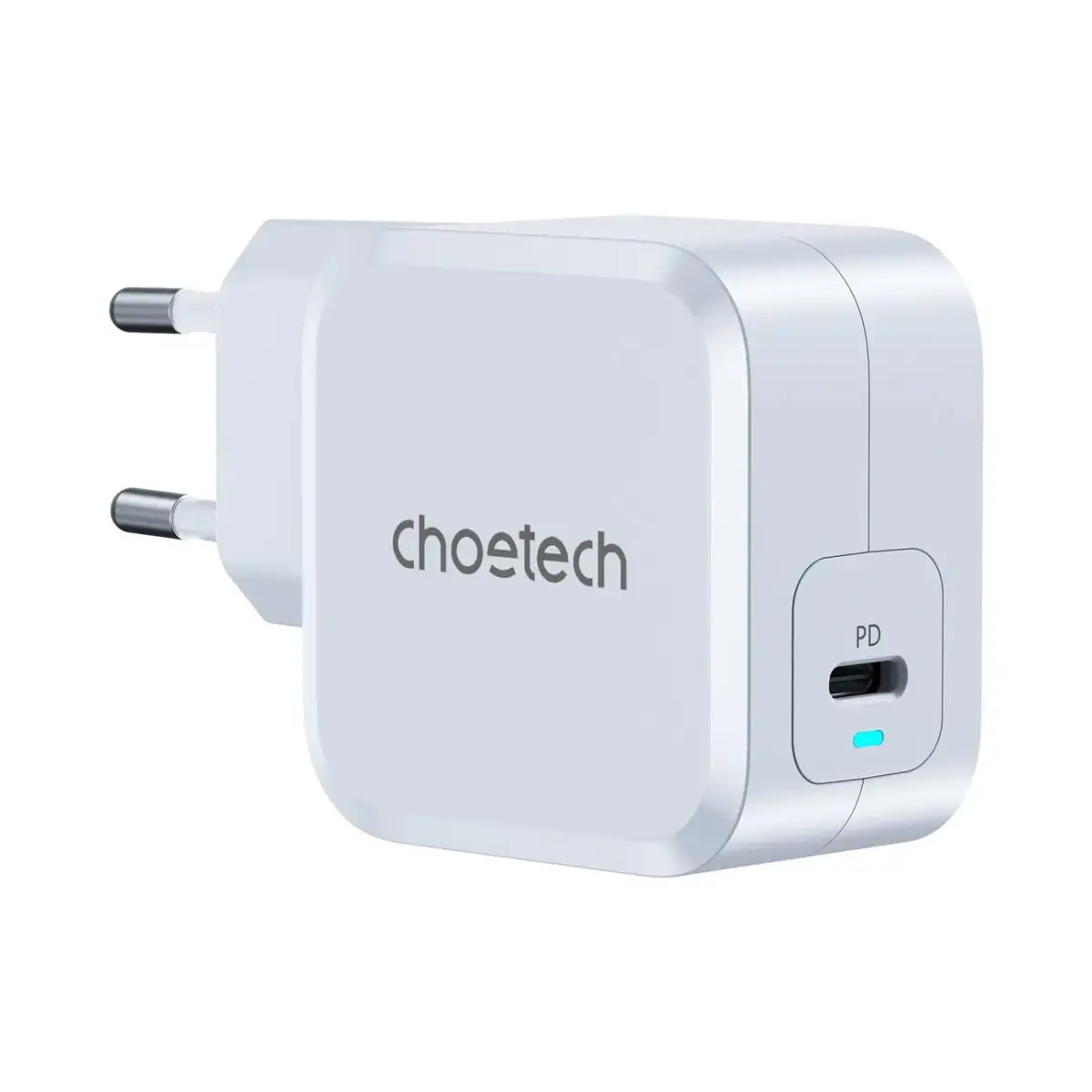 Choetech PD8007 kelioninis įkroviklis | 45W | PD, PPS | USB-C | baltas