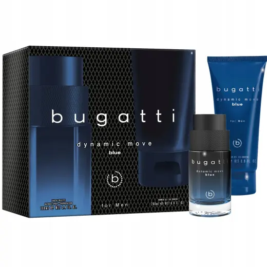 Bugatti Zestaw Prezentowy Dynamic Move Blue Woda Toaletowa 100+ŻEL Dla Pana