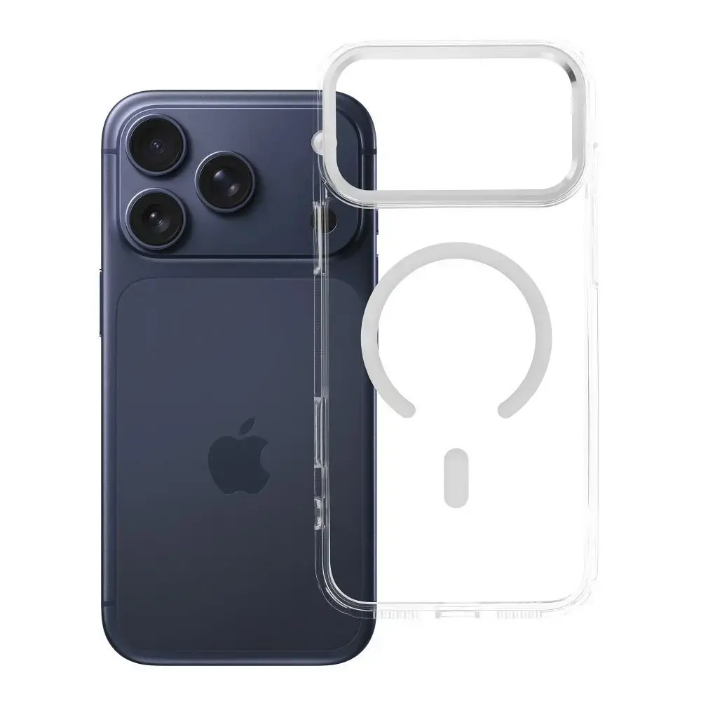 Frame Clear Hybrid phone case with MagSafe support for iPhone 17 Pro Max | iPhone 18 Pro Max transparent