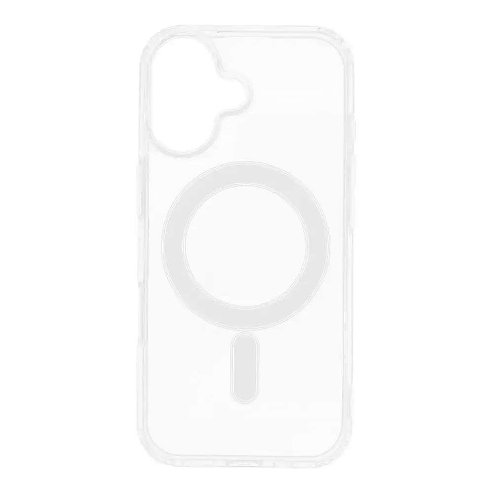 Clear Mag telefoni ümbris MagSafe toega iPhone 17 läbipaistev