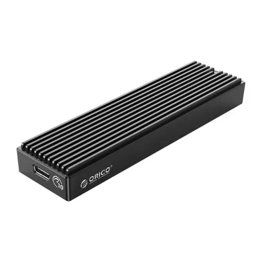 Korpuss SDD M.2 Orico, NVME, USB-C 3.1 Gen.2, 10 Gbps (melns)