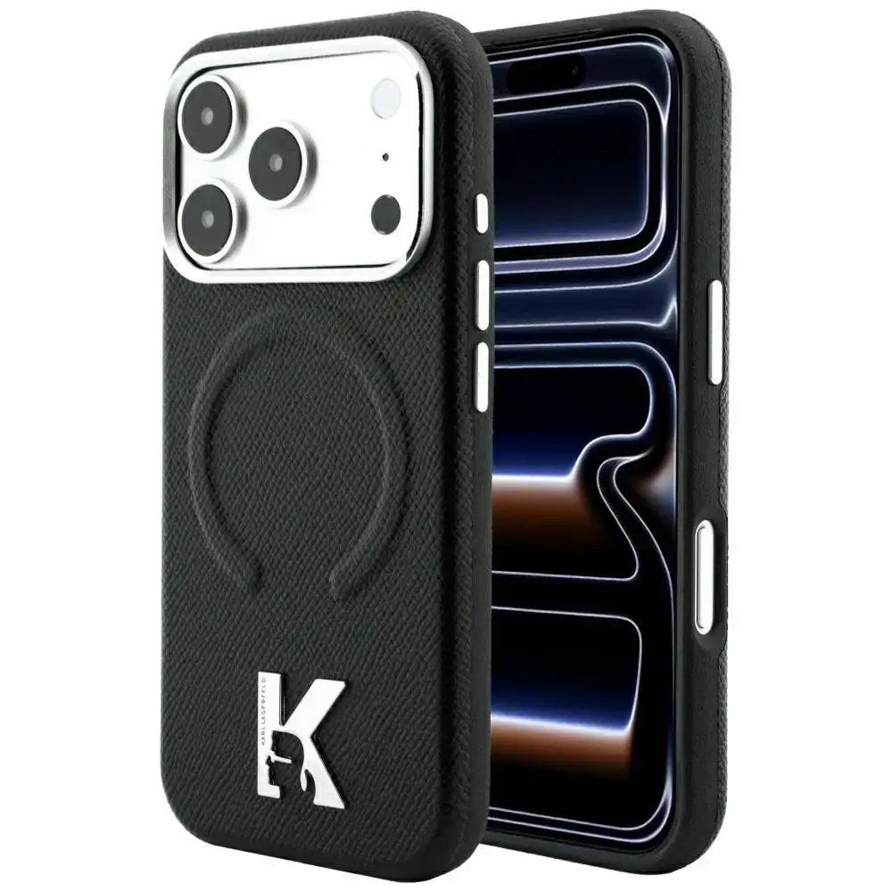 Karl Lagerfeld Case Grained Elongated Logo