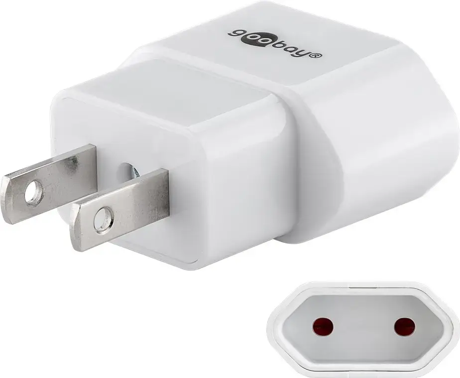 Goobay Travel adapter AC/AC Euro socket