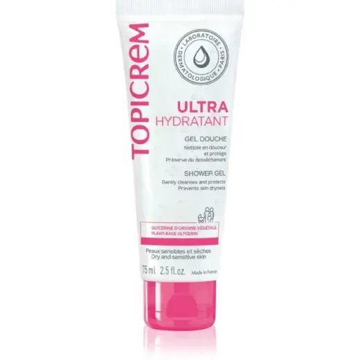 Topicrem UH Gentle Cleansing Gel for Face, Body and Hair 75 Ml