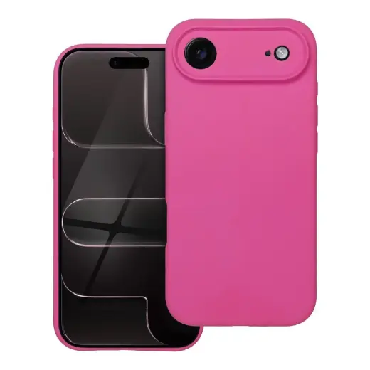 Silicone 2mm telefono dėklas iPhone 17 Air rožinis