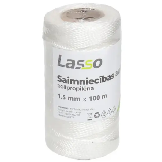 Aukla saimniecības 1.5mm 100m polipropilēna
