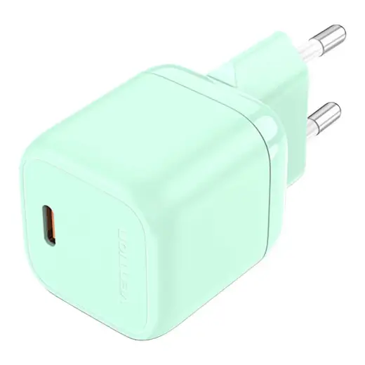 Vention FAKG0-EU tīkla lādētājs | 30W | GaN | USB-C | green