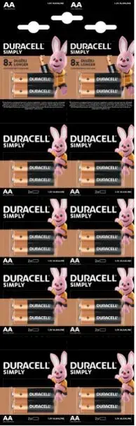 Baterijas DURACELL AA, HBDC 2.gab