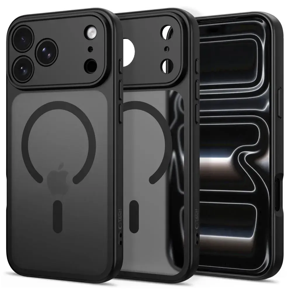 TECH-PROTECT BASICMAG maciņš ar MagSafe atbalstu telefonam iPhone 17 Pro | iPhone 18 Pro melns
