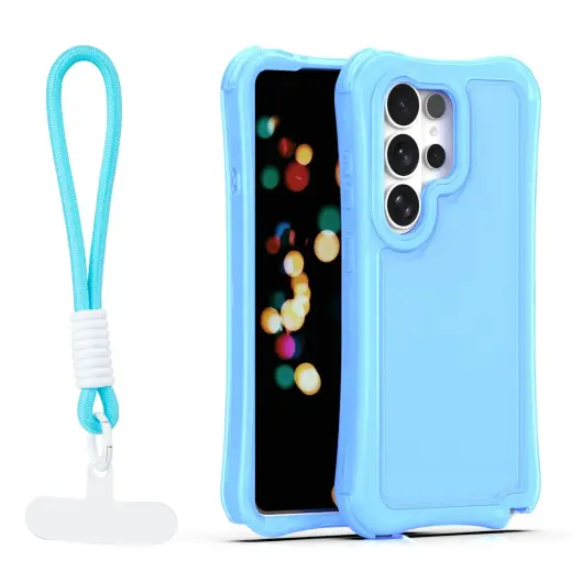 Safepop phone case with strap for Samsung Galaxy S26 Ultra (S948) blue