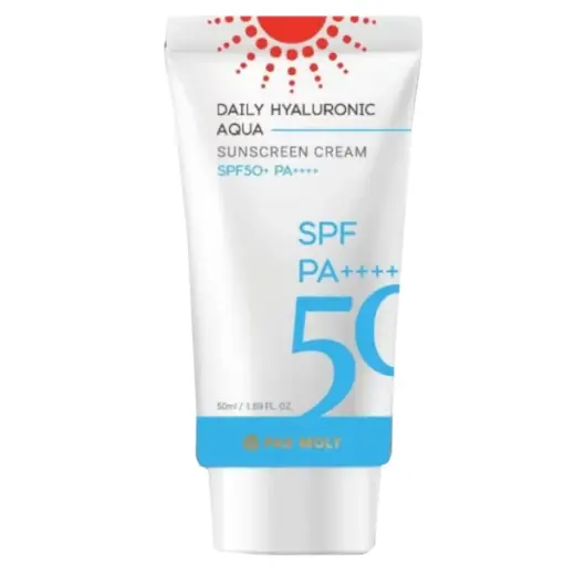 PaxMoly, Daily Hyaluronic Aqua, Hydrating & Protecting, Sunscreen Cream, Face & Body, SPF50+, 50 ml