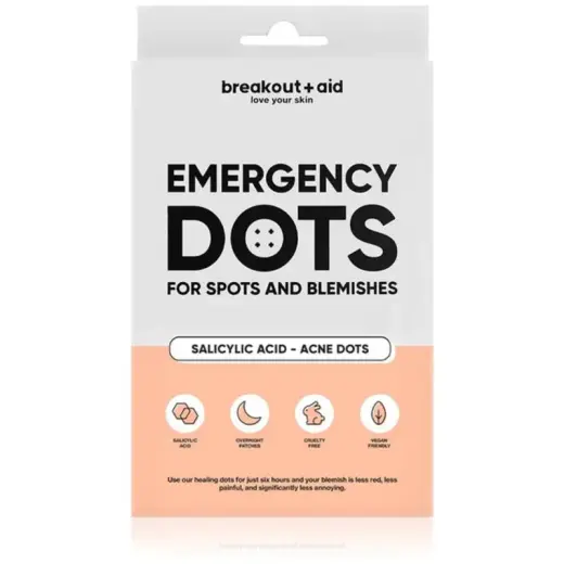 Breakout+aid Acne Patch with Salicylic Acid Emergency Dots 72 Pieces