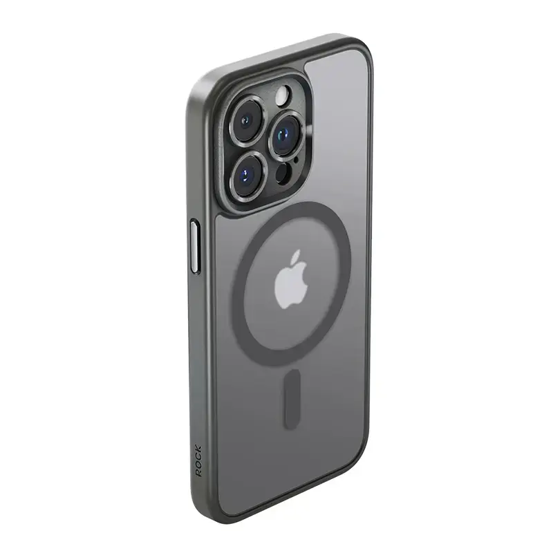 Rock Guard Touch Matte Series Magnetic Case for Iphone 15 Pro Max grey