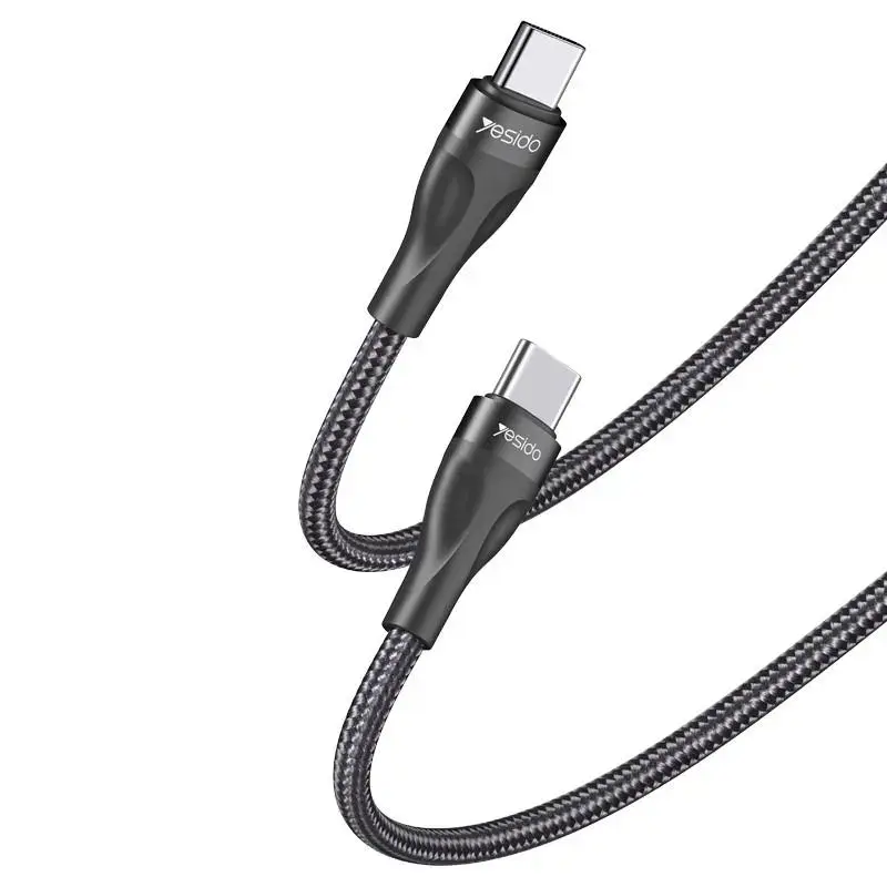 YESIDO CABLE CA83 PD 45W TYPE-C/TYPE-C 30CM 3A BLACK