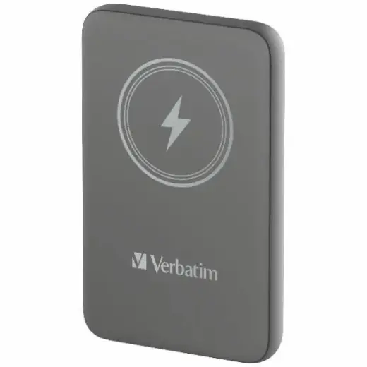 Verbatim indukcyjny `n` Go внешний аккумулятор (powerbank) | 10000 mAh | 15W | Беспроводной, MagSafe | серый