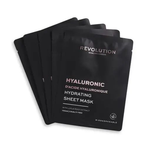 Revolution Skincare Hyaluronic Acid Intense Hydration Tissue Mask Set 5pcs