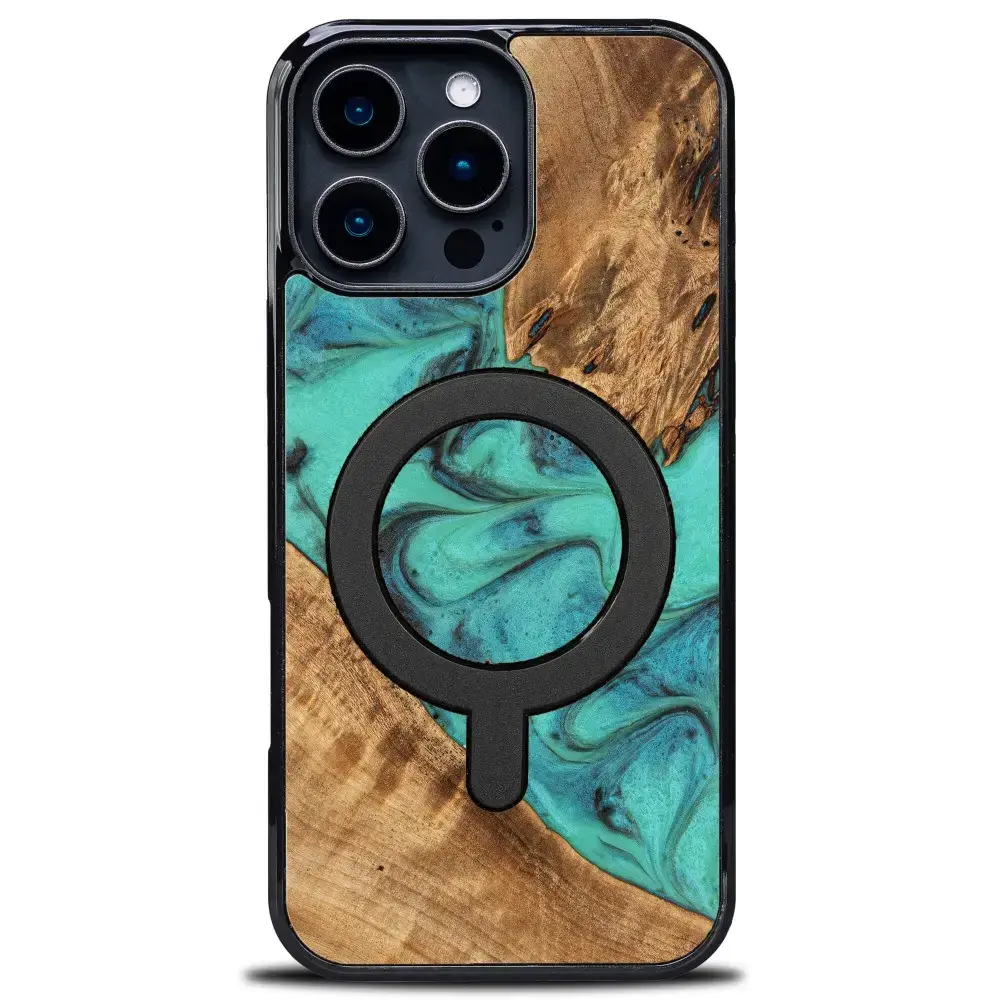 Bewood Unique case for iPhone 16 Pro Max 6,9" Turquoise with MagSafe