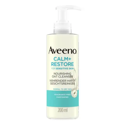 Aveeno Calm+ Restore Skin Cleansing Gel (Nourishing Oat Cleanser) 200ml
