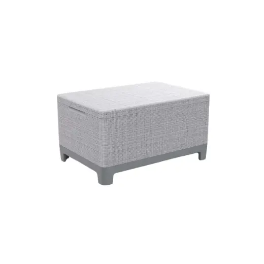 Dārza galdiņš/uzglabāšanas kaste Scandi Storage Table gaiši pelēks/tumša tērauda pelēks