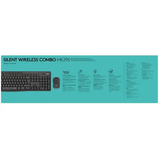 LOGITECH MK295 Silent Wireless Combo - GRAPHITE - ARA