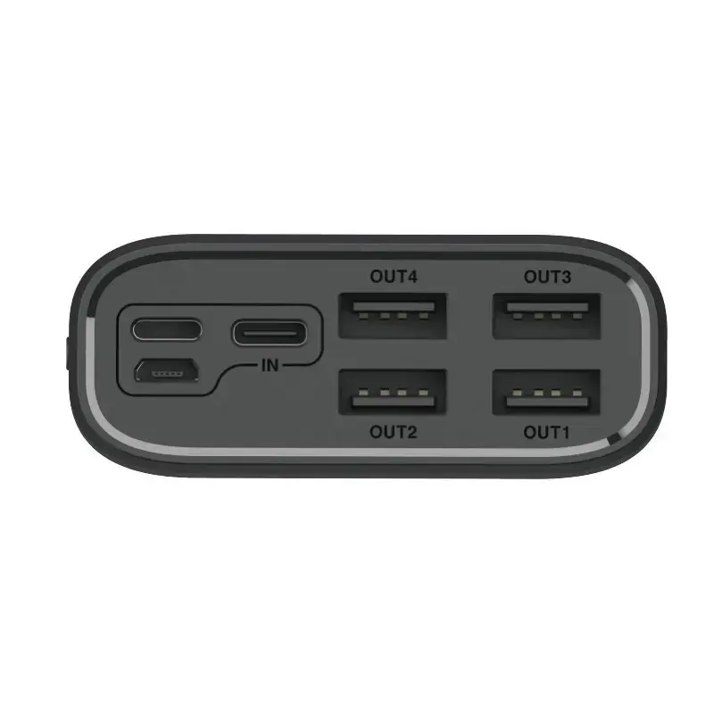 Wozinsky power bank 30000mAh 4 x USB with LCD display 4 A black (WPB-001BK)