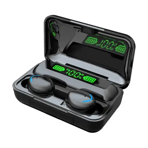 Earphones Bluetooth 5.1 TWS BTH-F9-5 + Power bank Black
