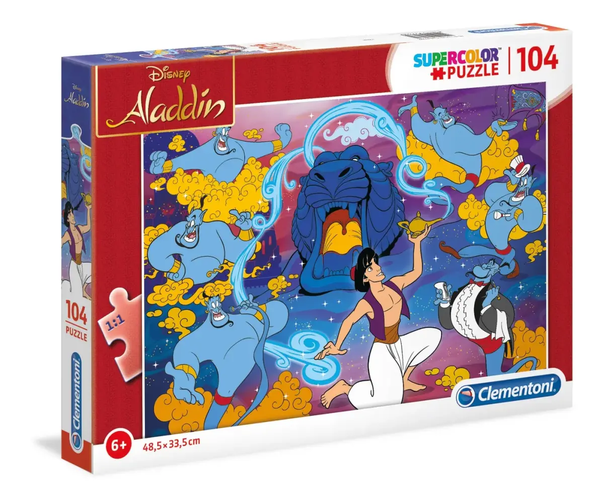 Clementoni, SuperColor, Aladyn, Puzzle, Unisex, 6+ years, 104 pcs