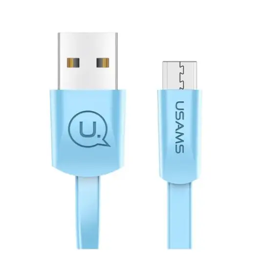 USAMS SJ201MIC04 data transfer and charging cable | USB-A to Micro USB | 10W | 1.2m | blue