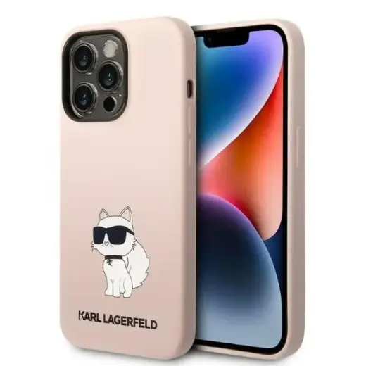 Karl Lagerfeld KLHCP14XSNCHBCP iPhone 14 Pro Max 6,7" hardcase różowy|pink Silicone Choupette