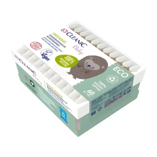 Vatipadjad beebidele Cleanic Baby Eco 60 tk paberpakendis