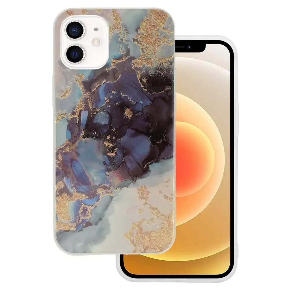 Marble Glitter Case for Iphone 12 Mini Design 3
