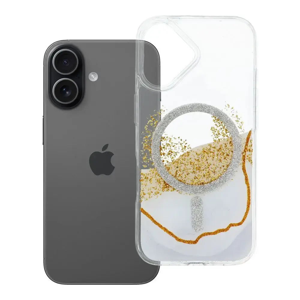 Golden maciņš ar MagSafe atbalstu telefonam iPhone 17 balts