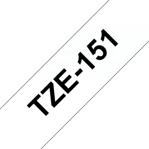 Brother Colour ribbon TZE-151 / TZE151 Black on transparent