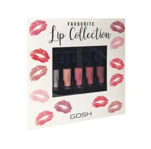 Set, Gosh, Favorite Lip Collection, Liquid Lipstick, 5 pcs