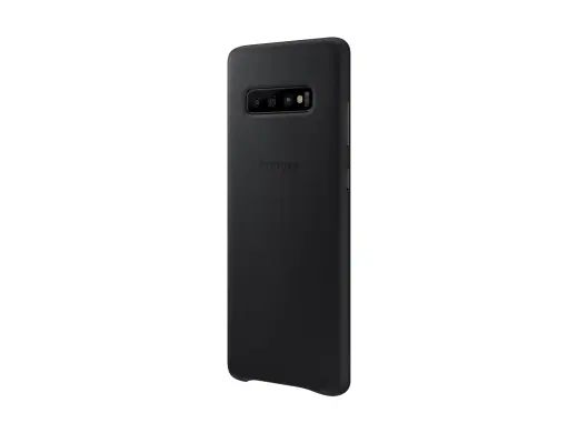 EF-VG975LBE Samsung Leather Cover Black for G975 Galaxy S10 Plus
